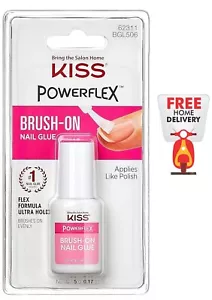 KISS Powerflex Brush-On Nail Glue, Flex Formula for Ultra Hold of False Nails, I - Picture 1 of 12