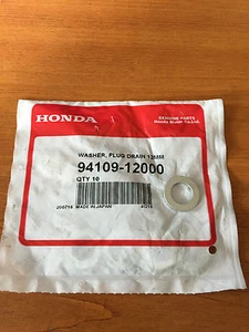 GENUINE HONDA OIL SUMP WASHER SOLD INDIVIDUALLY 12MM 94109-12000 - Picture 1 of 2