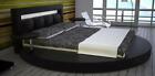 Okrągłe łóżko Design Łóżka Łóżko tapicerowane Okrągłe łóżko Tapicerka Okrągłe xxl Podświetlane Nowe