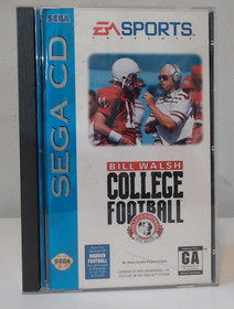 Sega CD 2 Game Lot Bill Walsh College & Joe Montana NFL Football CIB Untested