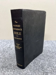 The Marked Reference Bible Chain of Reference 1965 Genuine Leather  color coded - Bild 1 von 9
