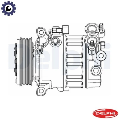 COMPRESSOR AIR CONDITIONING CS20512 FOR D4204T16/4204T13 2.0L 4cyl - Image 1 of 4