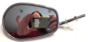 OEM Harley Davidson OEM Chrome Mirror  Left Mirror Only P/N I150007 L E11 001084 - Picture 1 of 3