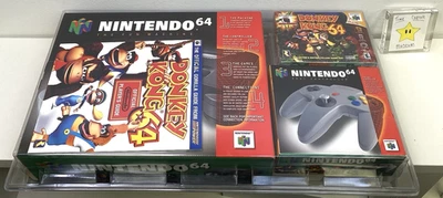 Nintendo 64 N64 Console Donkey Kong DK Bundle New in Box Factory Sealed Blister - Image 1 of 4