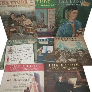 The Etude Music Magazine Vintage Lot Of 8 From 1931-1946 - Picture 1 of 10