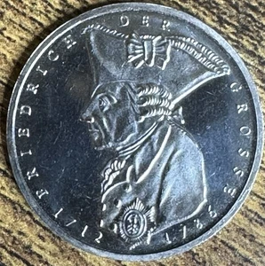 1986-F Deutschland 5 Deutsche Mark Friedrich der Große Jubiläum KM-165 - Bild 1 von 2