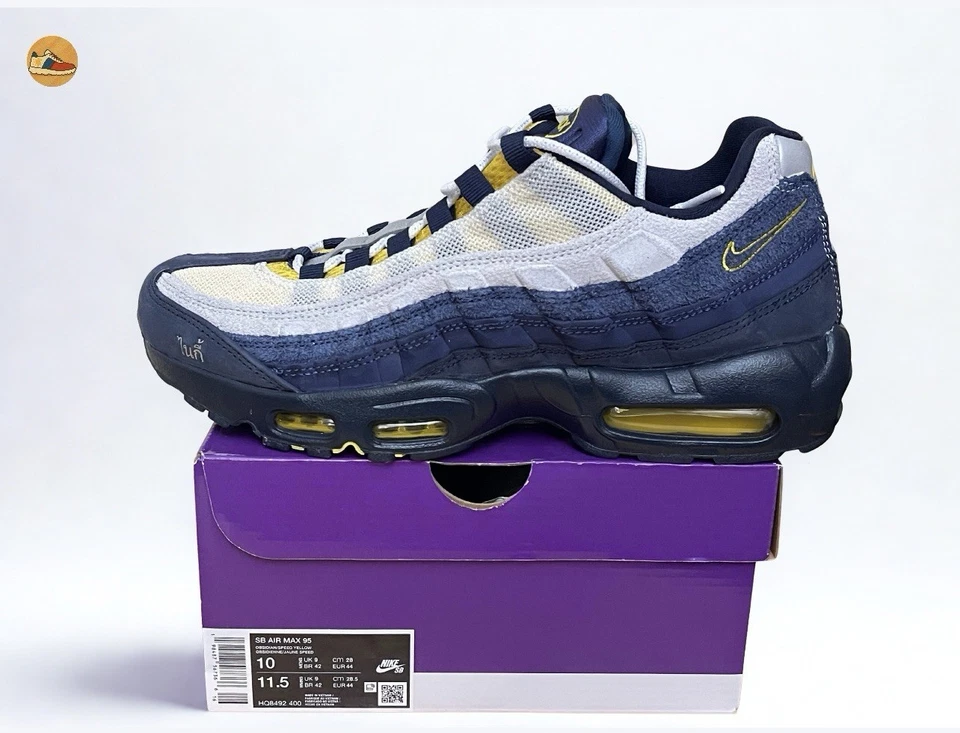 Talla 10 - Eric Koston x Nike SB Air Max 95 Obsidian Speed Yellow HQ8492-400 NUEVO Foto 1 de 4