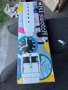 Swatch Maxi Discobulous AG 1991 7 ft Wall Clock - Picture 1 of 5
