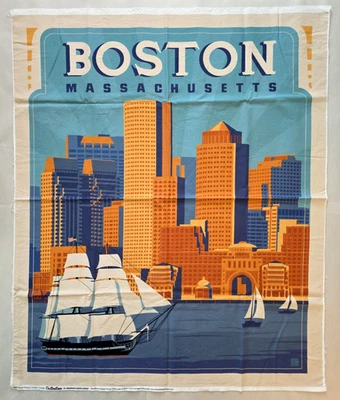 Riley Blake Designs Fabric Panel Destinations Boston 36"x43" - Image 1 of 4