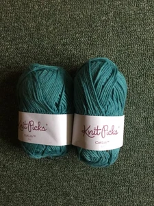 2 Skeins Knit Picks CotLin Yarn  Surf  DK Cotton Linen - Picture 1 of 1