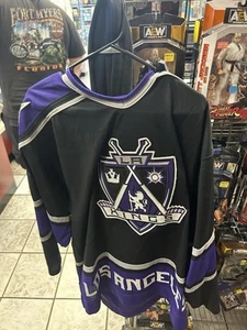 Vintage Los Angeles Kings CCM Jersey Alternate Purple And Black XL 3rd Jersey - Picture 1 of 3