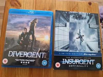 DIVERGENT SERIES DIVERGENT/INSURGENT DEFY REALITY LTD EDT BLU RAY DISCS - Image 1 of 4