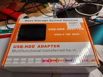 USB-HDD Adapter USB 2.0 IDE SATA Multifunctional transferred tie-in - Immagine 1 di 4