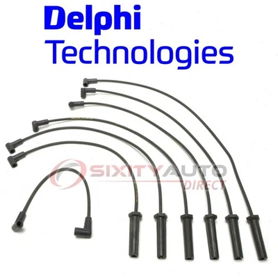 Delphi Spark Plug Wire Set for 1985-1986 Chevrolet Celebrity 2.8L V6 mh Foto 1 de 4
