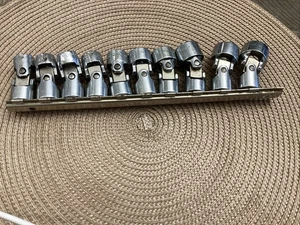Sk Wayne Metric 3/8” Drive Swivel Socket Set 10 PCs. 10mm-19mm - Picture 1 of 7