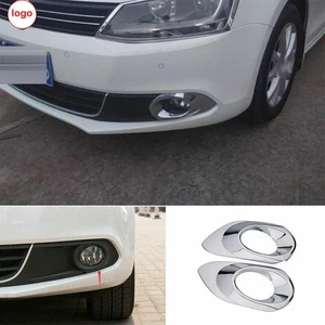 For Volkswagen Jetta 2012~2014 ABS Chrome Front Fog Light Lamp Frame Trim PCS - Picture 1 of 4