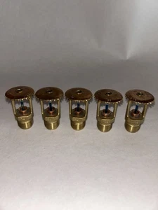 Viking VK300 QR Fire Sprinkler 5.6K Brass Upright 18 (Lot Of 5) - Picture 1 of 5
