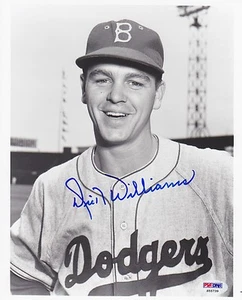 DICK WILLIAMS Auto Autograph Signed 8x10 Picture Photo Brooklyn Dodgers PSA/DNA - Picture 1 of 1