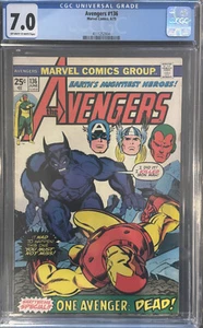 Avengers #136 CGC 7.0 (1975) - Beast vs Iron Man "Iron Man: D.O.A." - Bild 1 von 1