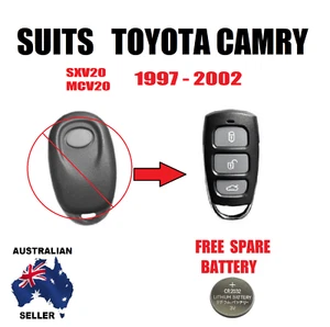 REMOTE FOB TO SUIT TOYOTA CAMRY SXV20R MCV20R 1997 1998 1999 2000 2001 2002 - Picture 1 of 10