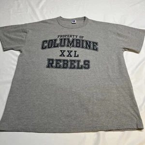 Vintage Ende der 90er Columbine High School Rebels T-Shirt Large Littleton Colorado 1999 - Bild 1 von 8