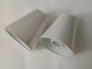 Juego de 2 pantallas de lámpara blancas 7"x7" nuevas. - Imagen 1 de 4
