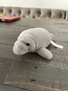 Wishpets Plush Manatee "Manny" 2005 PREOWNED VERY GOOD STUFFED ANIMAL TOY JH6 - Picture 1 of 2