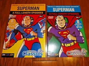 Superman Television Classics Volume 1 & 2 DVD 16 Episode Shows In Color - Foto 1 di 7