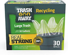 Heavy Duty Clear Recycling Bags | Tall & Strong Bags for Home & Kitchen