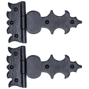 2 Pack 7.5" Rustic Iron Spear Strap T Hinge For Doors, Gates & Furniture - Picture 1 of 5