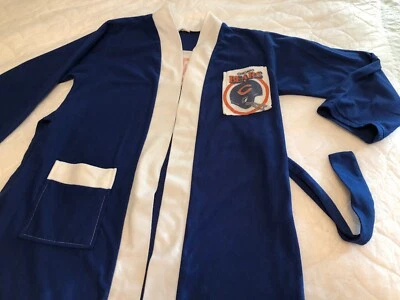 "Albornoz azul de 32"" de longitud de lana de poliéster manga larga Chicago Bears para niños talla 7" Foto 1 de 4