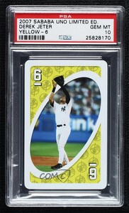 2007 Uno Derek Jeter Limited Edition Derek Jeter #6Y PSA 10 GEM MT HOF