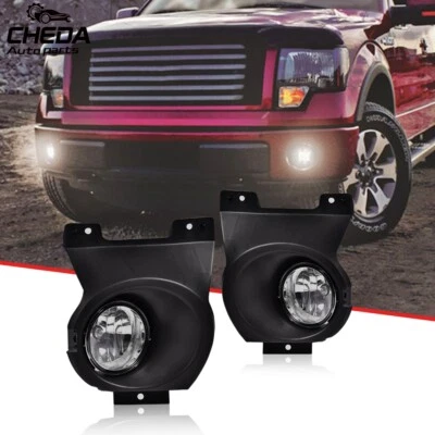 Faros antiniebla de conducción con bombillas aptos para Ford F150 2011-2014 lámpara L+R Foto 1 de 4