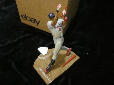 McFarlane ALBERT PUJOLS Broken Bat CUSTOM Figure LOOSE Rare St. Louis Cardinals Cover
