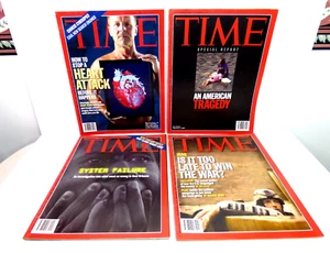 Time Magazine 4 Editions September 2005 Iraq New Orleans Heart Attack - Picture 1 of 2