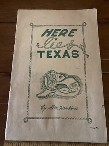 Here Lies Texas Slim Hawkins 1945 Paperback Book - Imagen 1 de 3