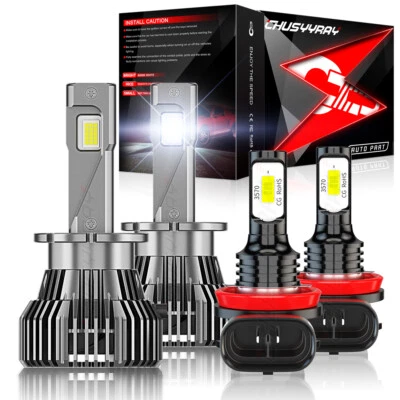 Kit de luces antiniebla altas/bajas LED para Acura MDX 2007-2011 2012 2013 4x Foto 1 de 4