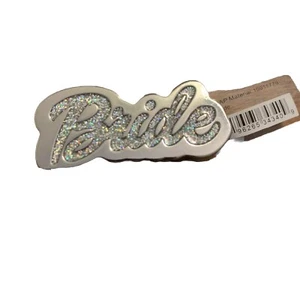 CROCS Silver Metal Bride Jibbitz™ Charms - Crocs • Authentic Jibbitz RARE! NEW - Picture 1 of 3