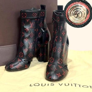 Popular Model Louis Vuitton Monogram Limited Edition Boots Flower Heel 23.5Cm - Picture 1 of 10