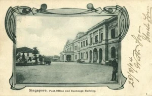 Straits Settlements, SINGAPUR, Post-Office and Exchange Building 1904 Postkarte - Bild 1 von 2