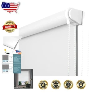 Persianas enrollables 100 % apagadas 32"" de ancho x 68"" de largo - Protección UV y aislamiento térmico - Imagen 1 de 8