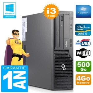 PC Fujitsu Esprimo E500 E85+ SFF Core I3-2100 RAM 4Go Scheibe 500Go Wifi W7 - Bild 1 von 1