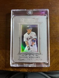 2007 Topps Sterling David Wright 1/1 Platinum Masterpiece 1 of 1 NY METS - Bild 1 von 2