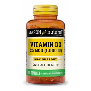 Mason Natural Vitamin D3 1000 IU (25 mcg), 300 Softgels 311845147707VL - Picture 1 of 2