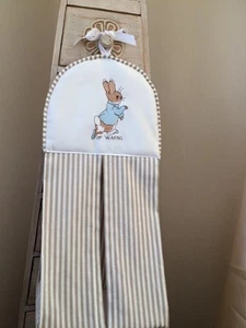 Peter Rabbit Nappy Stacker In grey star fabric - Picture 1 of 6