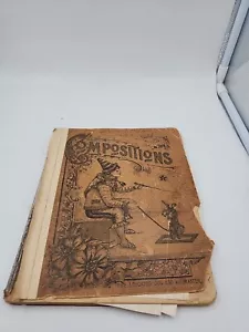 Vintage Journal Of History And Persons Life /Notes Dated 1899 On Cover - Picture 1 of 24