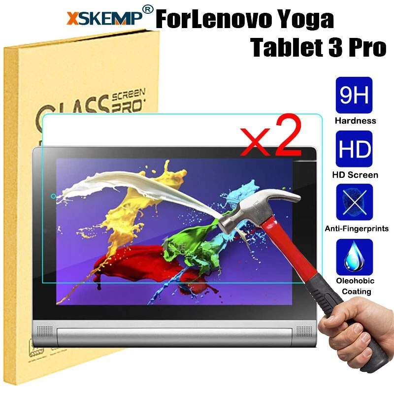 2Pcs Lenovo Yoga Tab 3 Pro 10.1 X90F 9H Tempered Glass Screen Protector Cover - Image 1 of 4