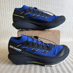 Salomon Pulsar Trail Pro 2 Running Shoes Mens Size 8.5 Blue Hiking 473850 - Picture 1 of 19