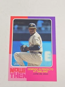 2024 Topps Heritage High Number #NAT-11 Domingo German Now and Then Yankees - Bild 1 von 2