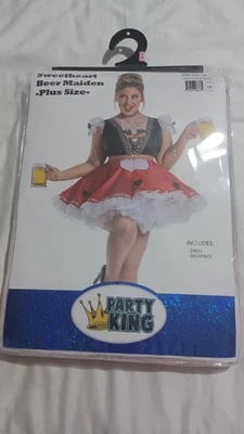 Party King Sweetheart Beer Maid Costume Size 1x - Image 1 of 2
